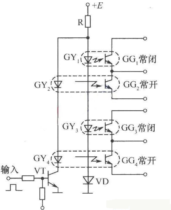 常闭触点与常开触点接线图