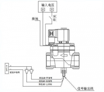 电磁阀带反馈接线图